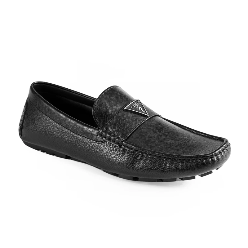GUESS Men's Alai Driving Style Loafer, Black 001, 8.5 UK