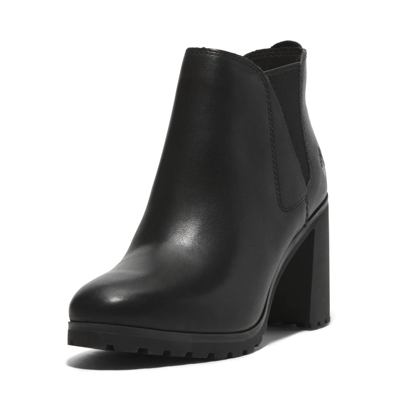 Timberland Women's Allington Mid Chelsea Boot, Black Full Grain, 8