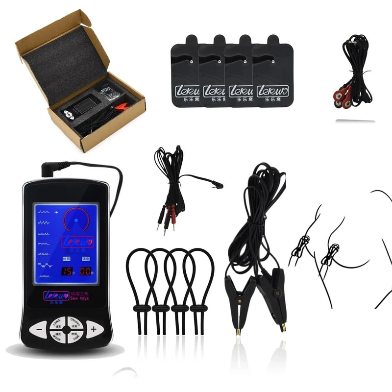 Bondage Masters E Stim Electro Sex Including Clamps, Rings & Patches