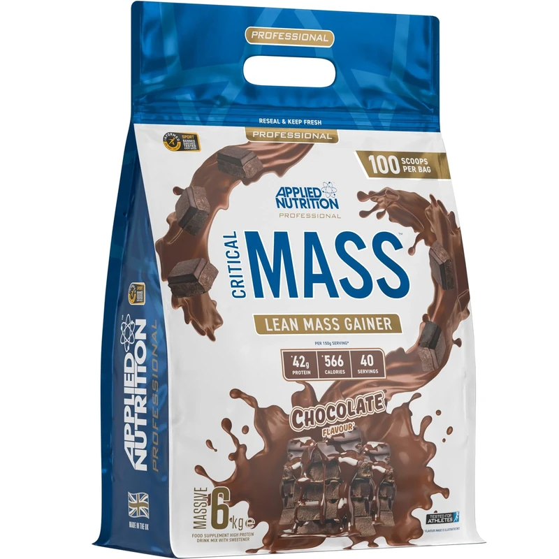 Applied Nutrition Critical Mass Professional - Weight Gain Protein Powder, High Calorie Weight Gainer, Lean Mass (6kg - 40 Servings) (Chocolate)