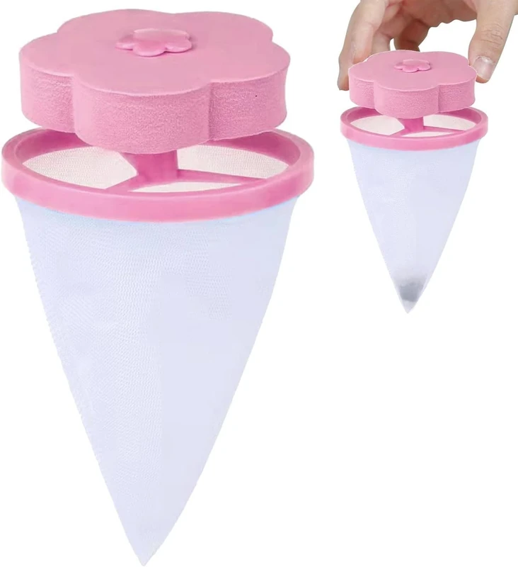 SquarezhenBo Pink Dryer Machine Lint Collector - Front Load Washing Machine Accessory - 4 Programs - A Efficiency - Pink Painted Finish - ABS Plastic - Residential, Commercial Use - Image 1