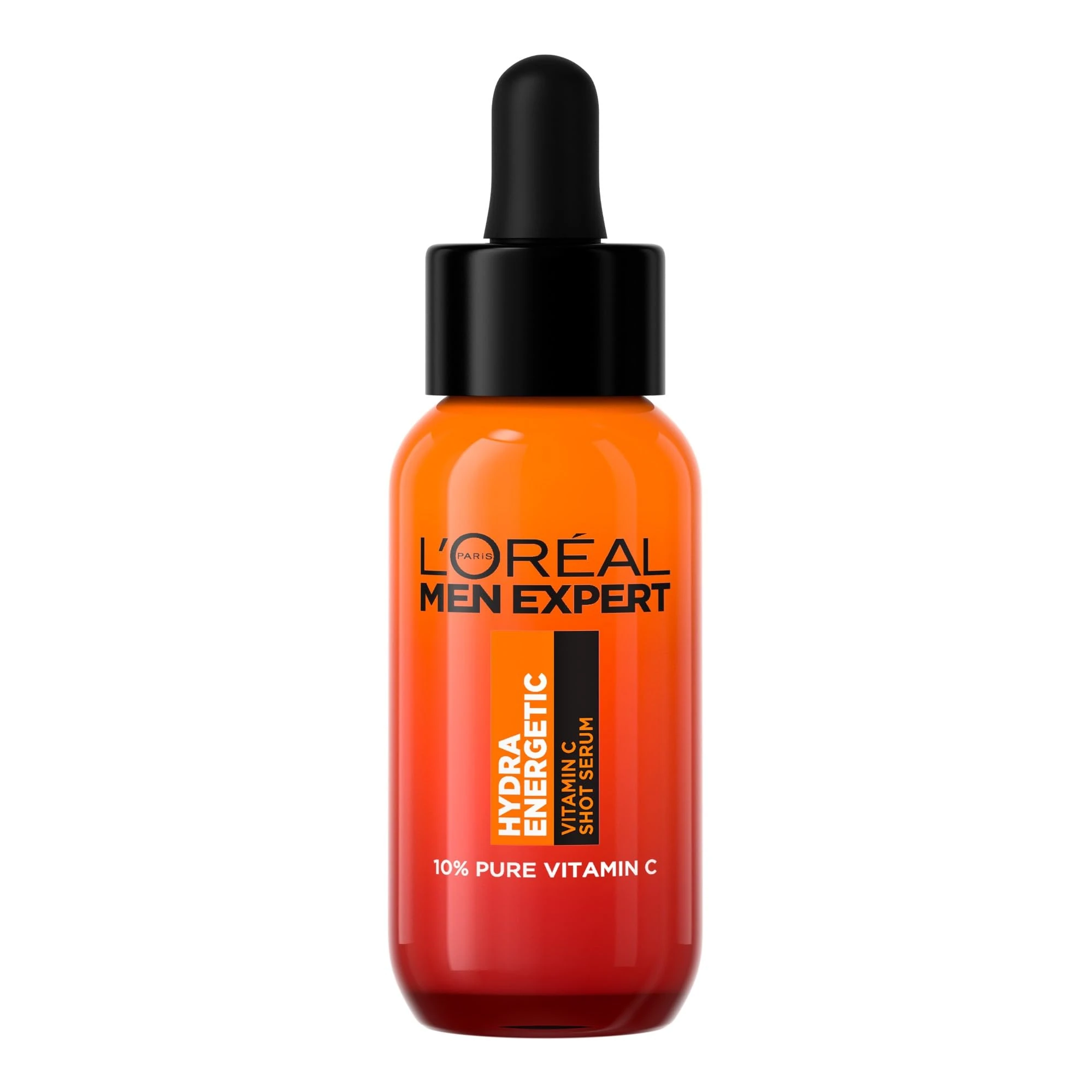 L'Oréal Men Expert Vitamin C Shot Serum: Pure Vitamin C for Men's Skin. Brightens, Smooths, and Refreshes Dull & Tired Skin. Non-greasy, Non-sticky, even on beards. 30ml.