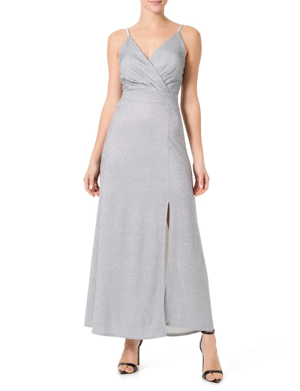 SOHUMAN Women's Dress, Silver, One Size - Image 1