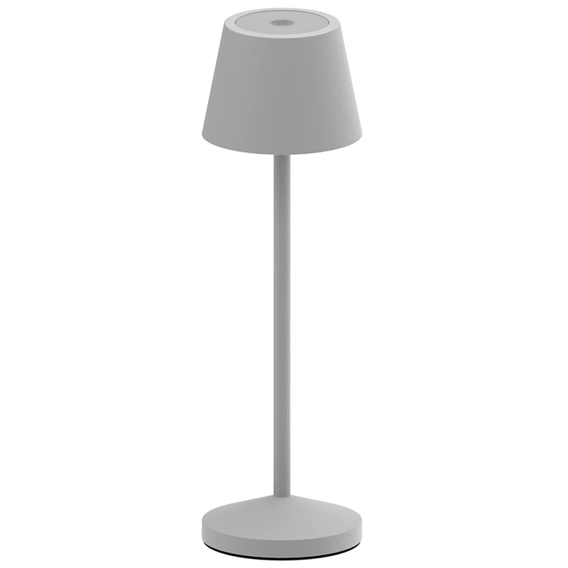 Emily Wireless LED Table Lamp Warm White Dimmable H25cm, Grey