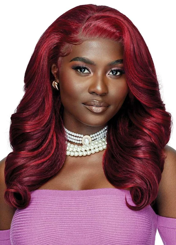 Outre Lace Front Wig - Perfect Hair Line 13X4 - Swoop Series - Swoop 2 (JET BLACK 1)