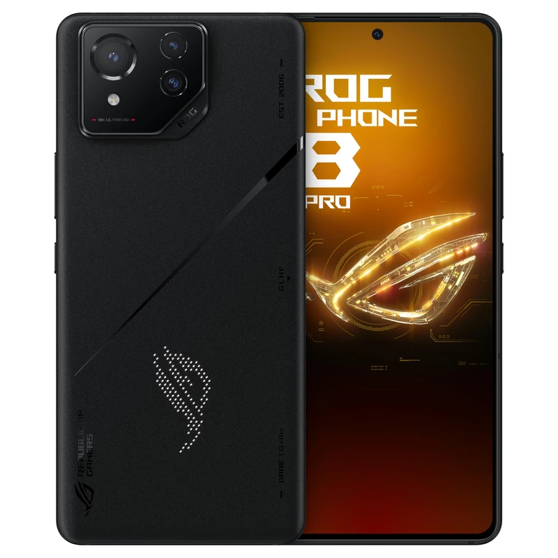 ASUS ROG Phone 8 Pro, Qualcomm Snapdragon 8 Gen 3, SM8650, 6.78" FHD+ (2400x1080) 165Hz, 16GB RAM, 512GB Storage, Android 14, 50MP Gimbal Camera, 5500mAh, Dual Sim, Black, UK