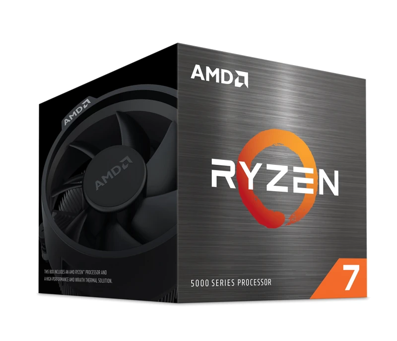 AMD Ryzen 7 5700 Processor (8 Cores/16 Threads, 65W DTP, AM4 Socket, Cache 20MB, Up to 4.6 GHz Frequency Boost, Wraith Spire cooler)