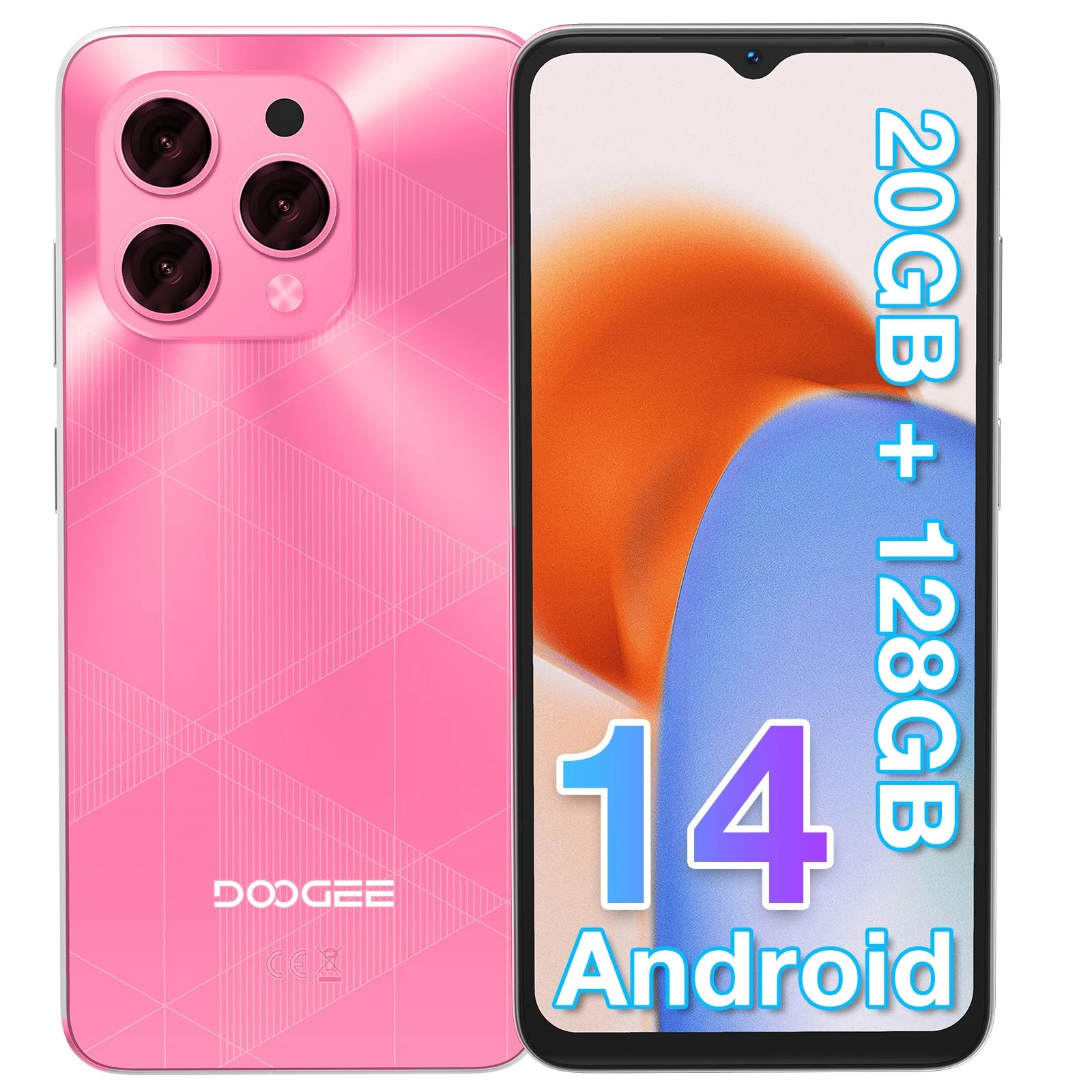 DOOGEE Note 59 Pro+ 5G Android 15 Smartphone 2025, 36GB+512GB/2TB & T8200 Octa-Core (6nm) Mobile Phones, 120Hz 6.75" HD+ Display & 6250mAh, 50MP AI Camera, Face + Finger ID/Widevine L1/NFC/GPS/OTG