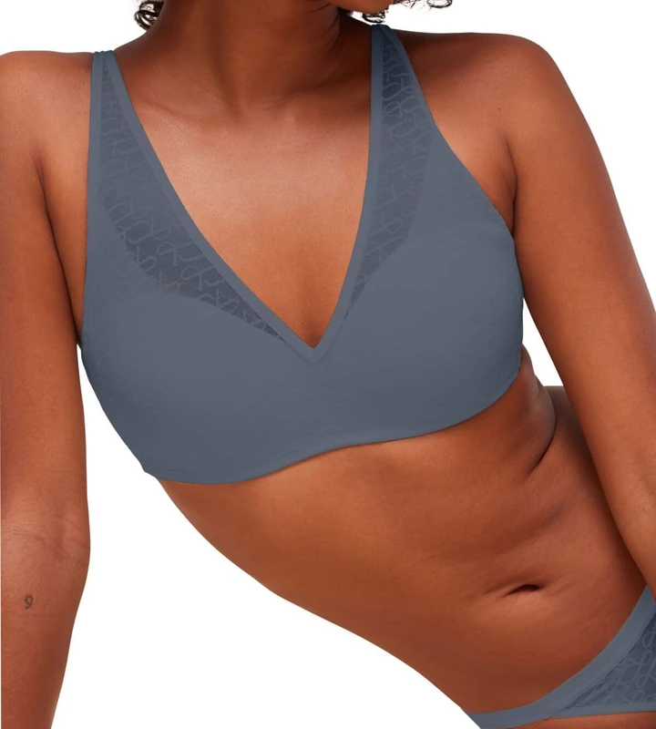 Triumph Women's Signature Sheer P EX Bra, Cloudy Blue, - Image 1