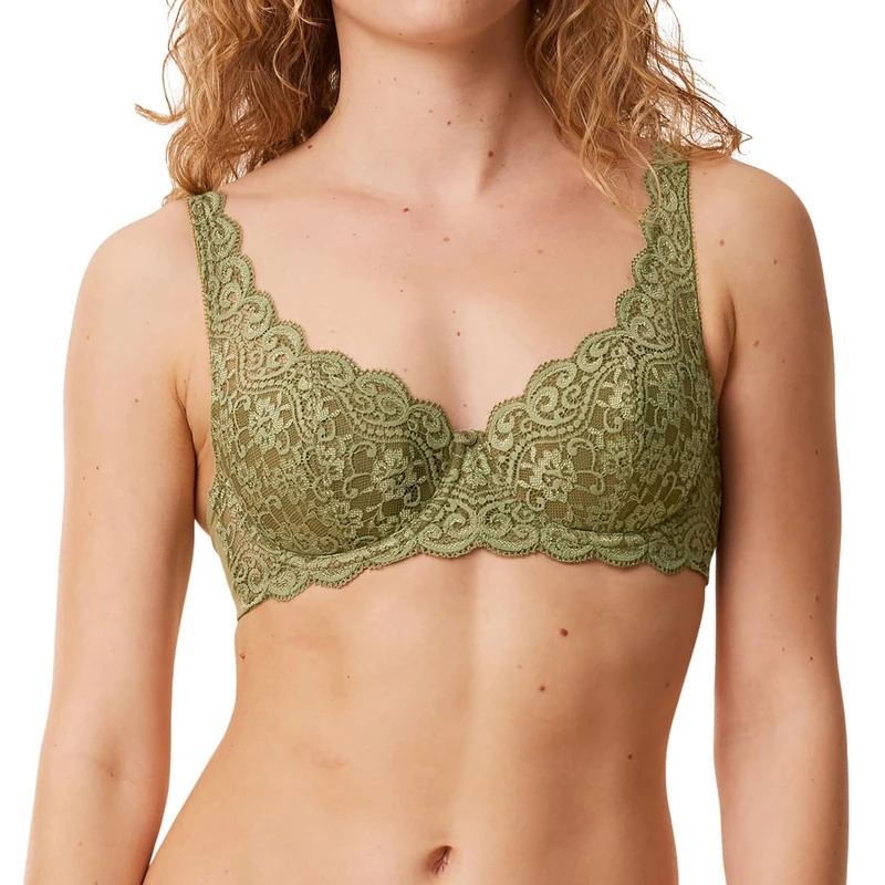 Triumph Women's Amourette WHP Bra, Martini Olive, 30DD