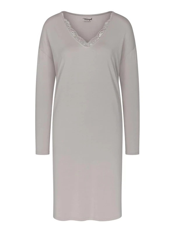 Triumph Women's Timeless Sensuality NDK LSL Nightgown, Silent Grey, 16