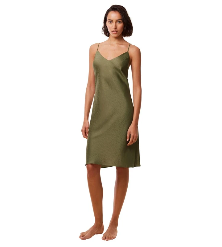 Triumph Women's Silky Sensuality Ndw X 01 Nightgown, Martini Olive, 14