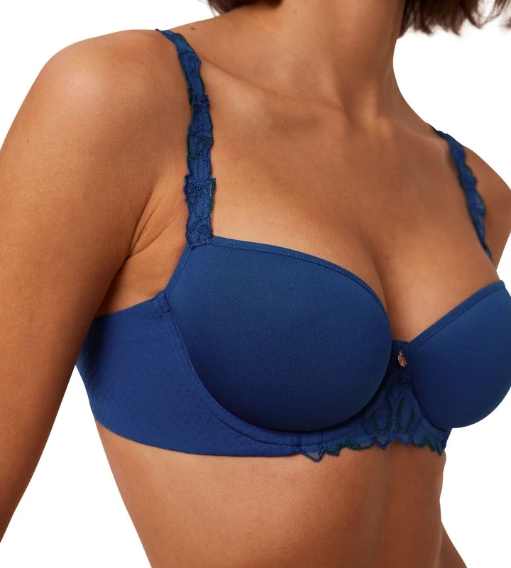 Triumph Women's Wild Azalea Floral WHP Bra, Dark Blue, 34E