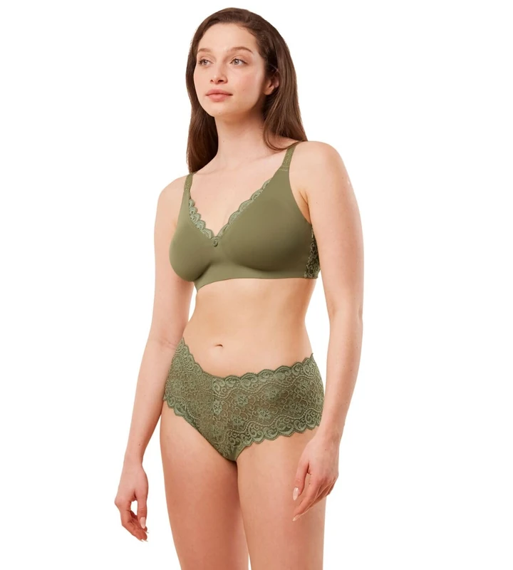 Triumph Women's Amourette N01 Bra, Martini Olive, 32DD