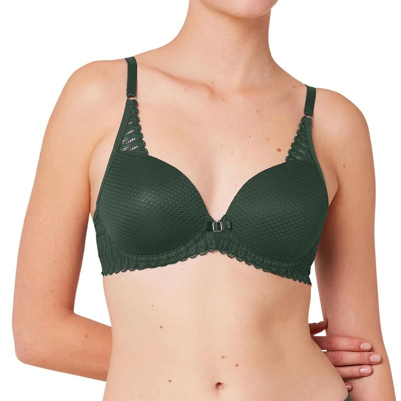 Triumph - Aura Spotlight T - Women's - Cup Bra - Slim Straps - with Underwire, Green Kiss, 32A