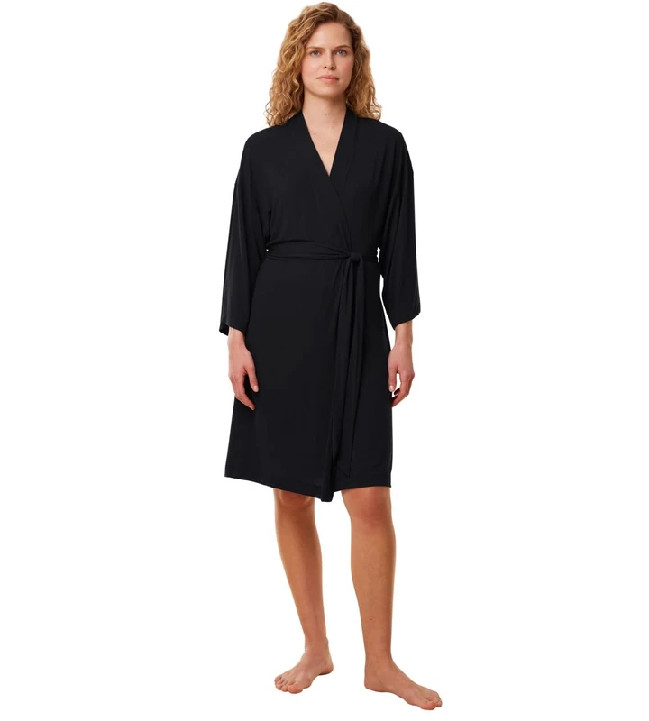 Triumph Women's Aura Spotlight Robe Bathrobe, Black, 44-46