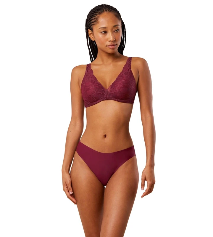 Triumph Women's Body Make-Up Illusion Lace WP Bra, Pink (Woodrose), 34DD