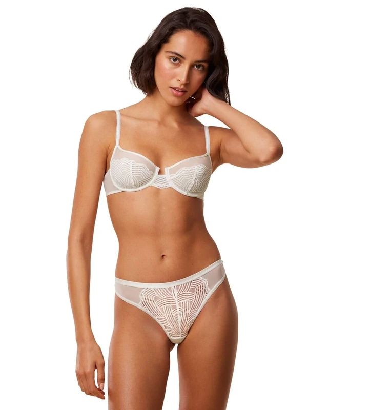 Triumph Women's Delightful Spotlight W Bra, Silk White, 34B
