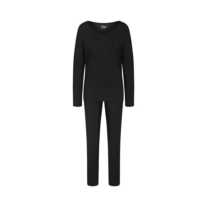 Triumph Women's Timeless Sensuality Pk LSL Pajama Set, Black, 18