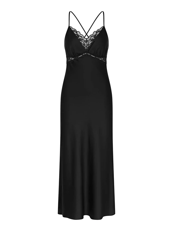 Triumph Women's Wild Azalea Floral Ndw Nightgown, Black, UK 16