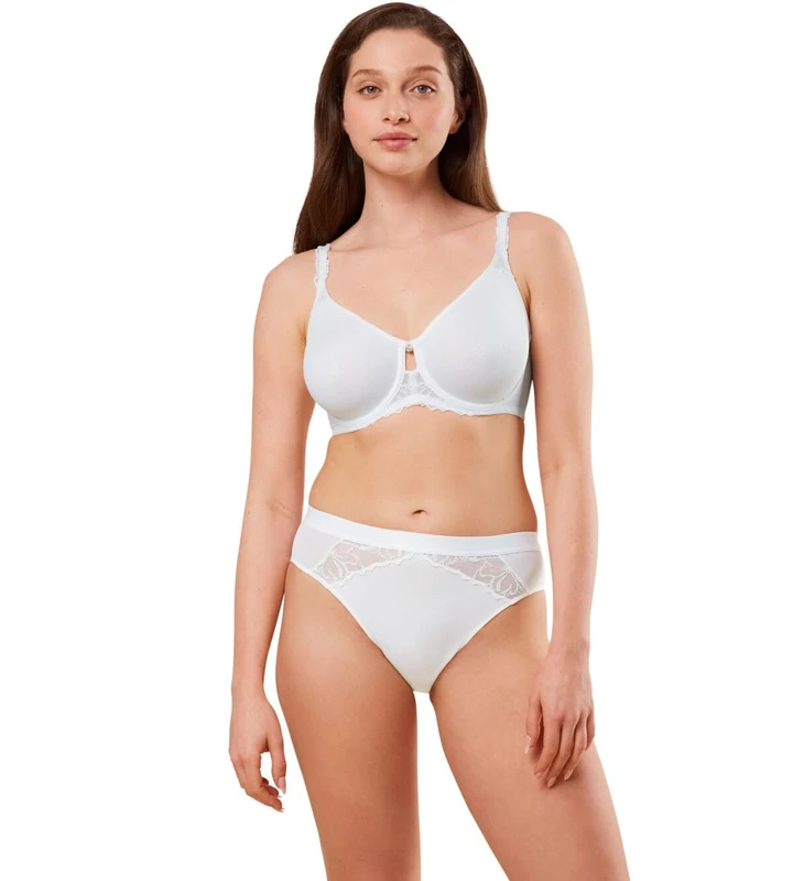 Triumph Women's Wild Azalea Florale W01 Bra, White, 36E