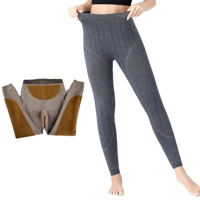 HNVAVQ 100% Cashmere Women’s Thermal Underwear Pants Trousers Long Johns,Thermal Leggings Warm Base Layer Bottoms