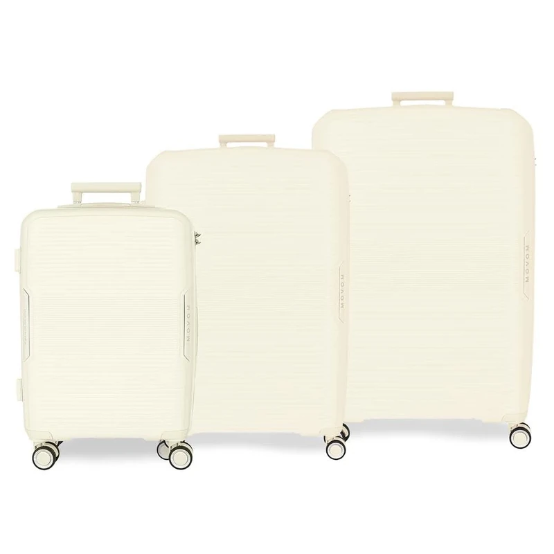 MOVOM Inari Luggage Set, One Size, White, One Size, Suitcase Set