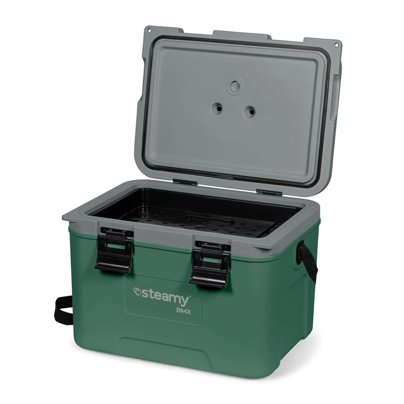 Steamy BMX 21 Cool Box with Divider and Tray 21 Litres Green
