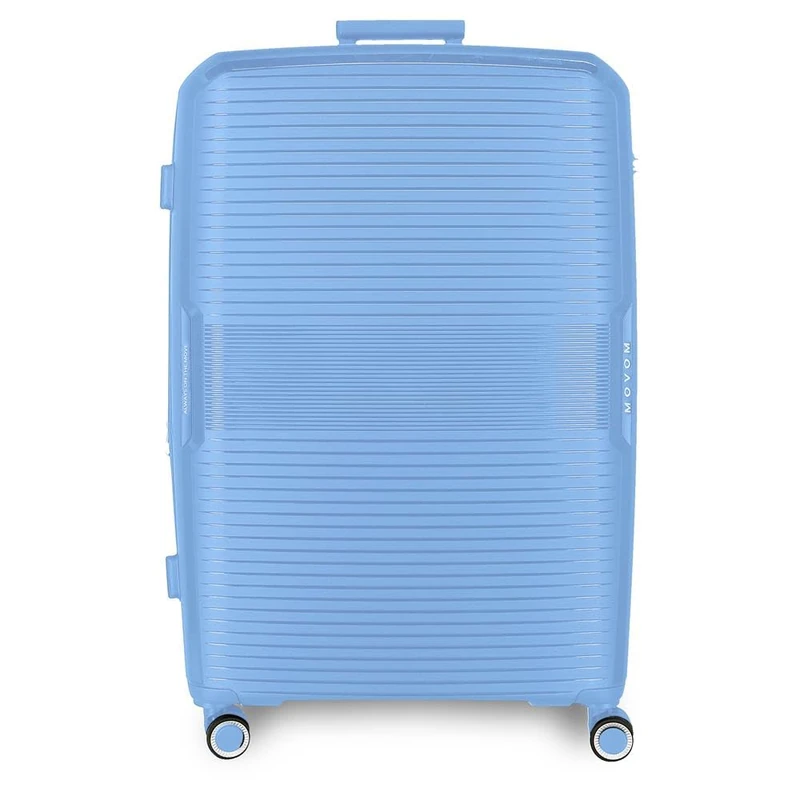 Movom Inari Large Suitcase Blue 54x78x32 cm Rigid Polypropylene Closure TSA 113L 5.45 kg 4 Double Wheels, Blue, One Size, Large Suitcase
