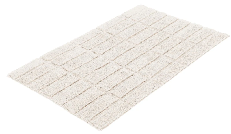 Kleine Wolke Tiles Bath Mat 70 x 120 cm Natural