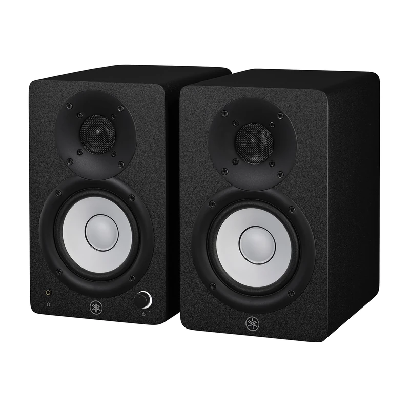Yamaha HS3 Studio Monitors (Black) – Compact 2-Way Powered Speakers with Advanced Sound Control and Versatile Connectivity for Music Production and Video Editing