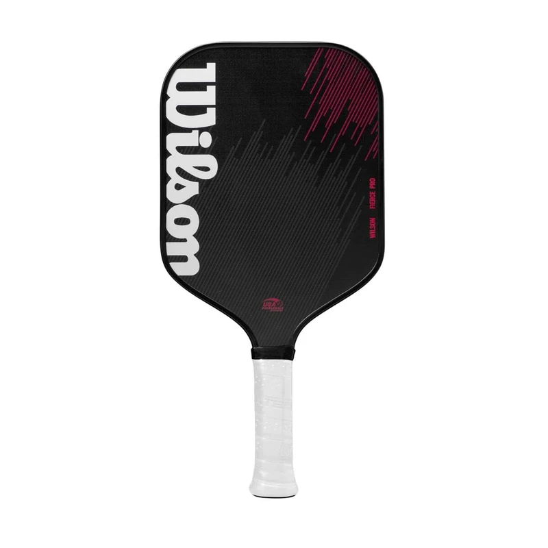 Wilson Fierce Pro 13 Pickleball Paddle, Black/Red
