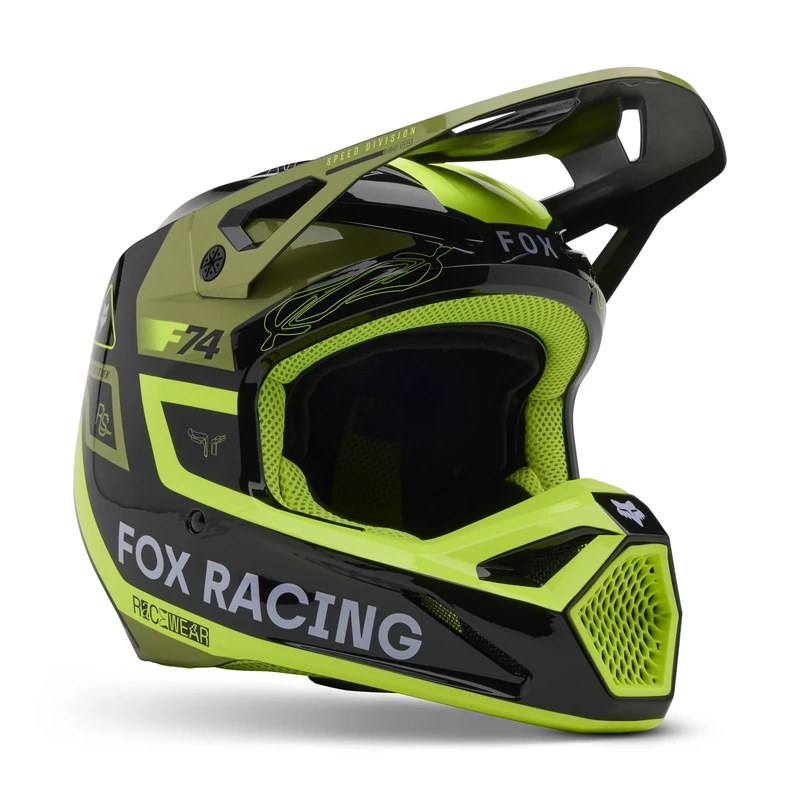 FOX V1 RACE SPEC HELMET PALE GREEN L