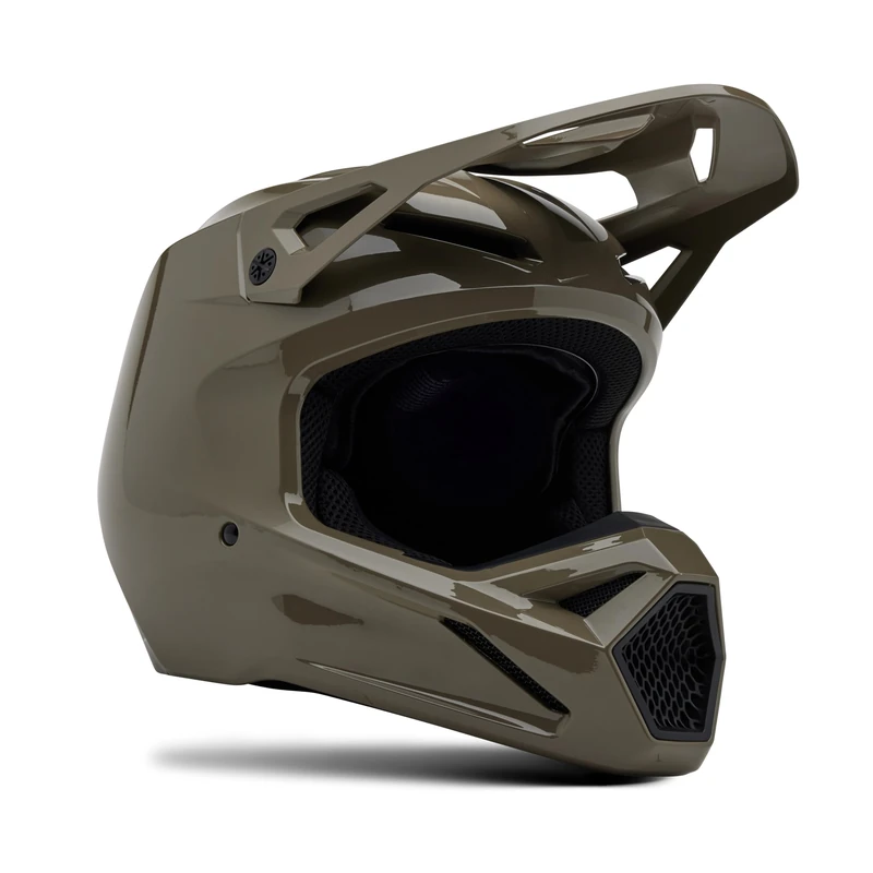 Fox Racing V1 Solid Helmet - Mips Technology, Ventilated, True-to-Size Fit, Removable Liner & Cheek Pads, MX & Off-Road Protection, Ash, Size: S