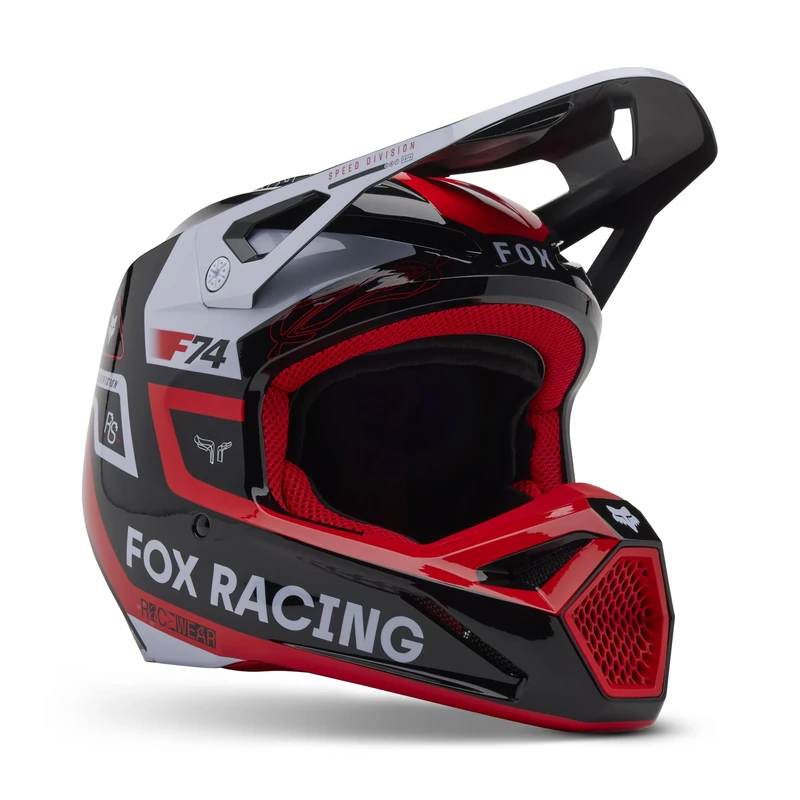 FOX V1 RACE SPEC FLUO RED XS HELMET