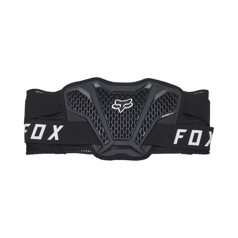 Fox Racing - Titan Race Belt – Motocross Back Support – Compression, Lumbar Support, Adjustable Fit, Guards, Motocross, Black, S/M