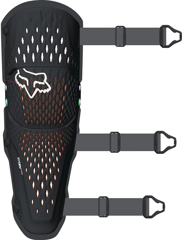 Fox Racing - Titan Pro D3O Knee Guard XXL CE – D3O Motocross Knee Protector – Joint-Friendly, Ventilated, Stable, Guards, Motocross, Black, 2X