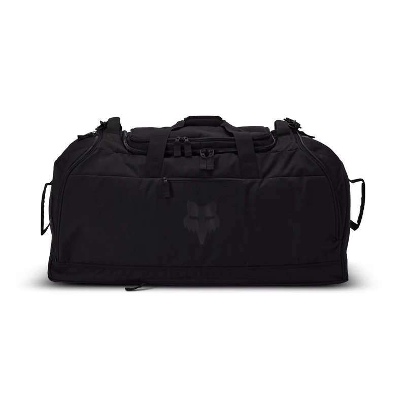 Fox Racing Podium - Black Gear Bag With Large Main & Boot Compartment, Padded Shoulder Strap, Goggle Storage, Pull-Out Changing Mat, Color: Black, Size: OS