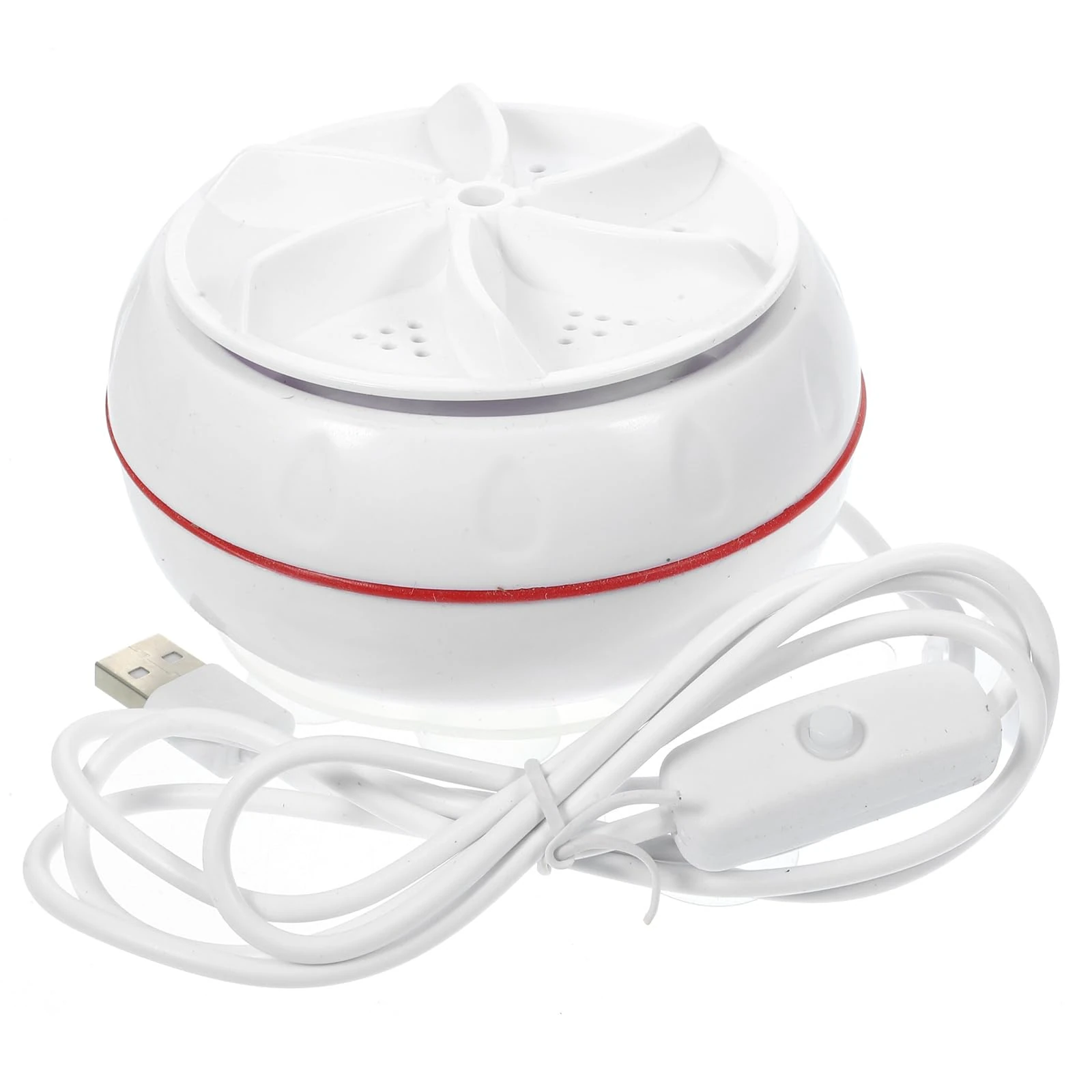 Homoyoyo Mini Portable Washing Machine Small Portable Washer Portable Clothes Washer Sink Washing Machine Portable Wash Machine Lavadora Portátil Mini Washers Cleaning Machine Usb White Abs