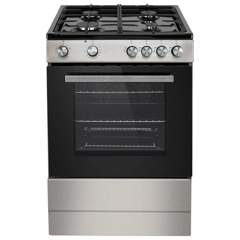 electriQ 60cm Dual Fuel Single Cavity Cooker - Stainless Steel, EQDFS1C60A