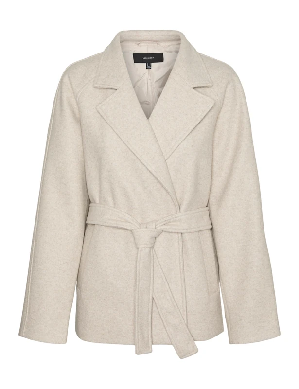 VERO MODA VMFORTUNEAYA Women's Raglan Sleeve Jacket GA NOO Jacket, Oatmeal/Detail: Melange, XL, Oatmeal/Detail: Melange., XL