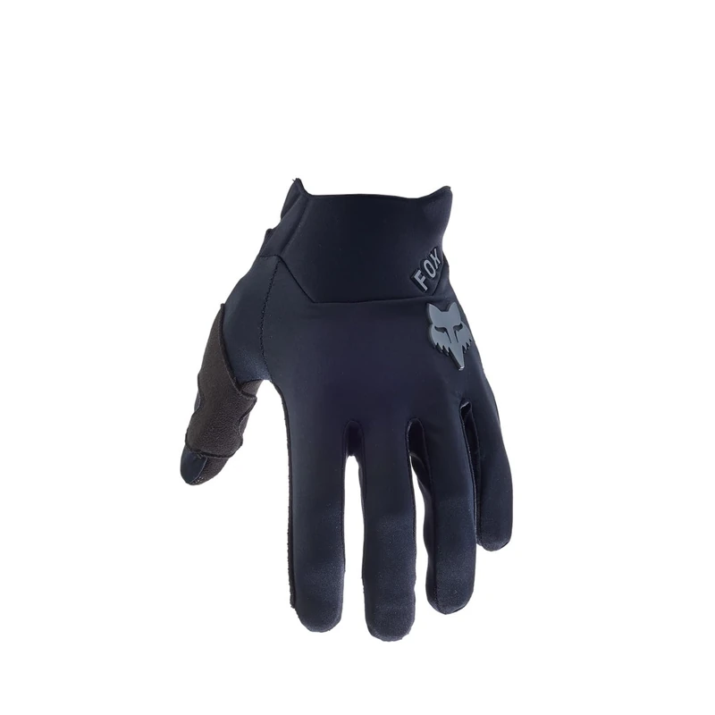 Giro Fox Racing Defend Wind Offroad Glove - Windproof, Water-Resistant, Touchscreen Compatible, Secure Fit, Silicone Grip, AX Suede Palm, Mobility & Warmth, Color: Black, Size: M