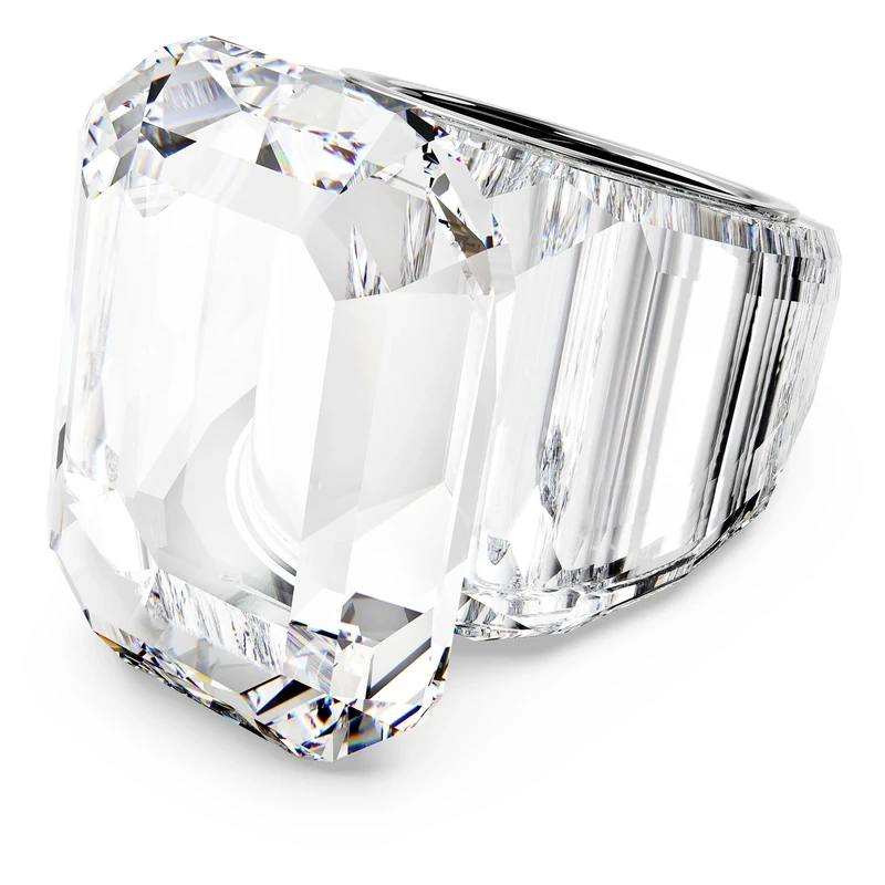 Swarovski Lucent cocktail ring, Octagon cut, White