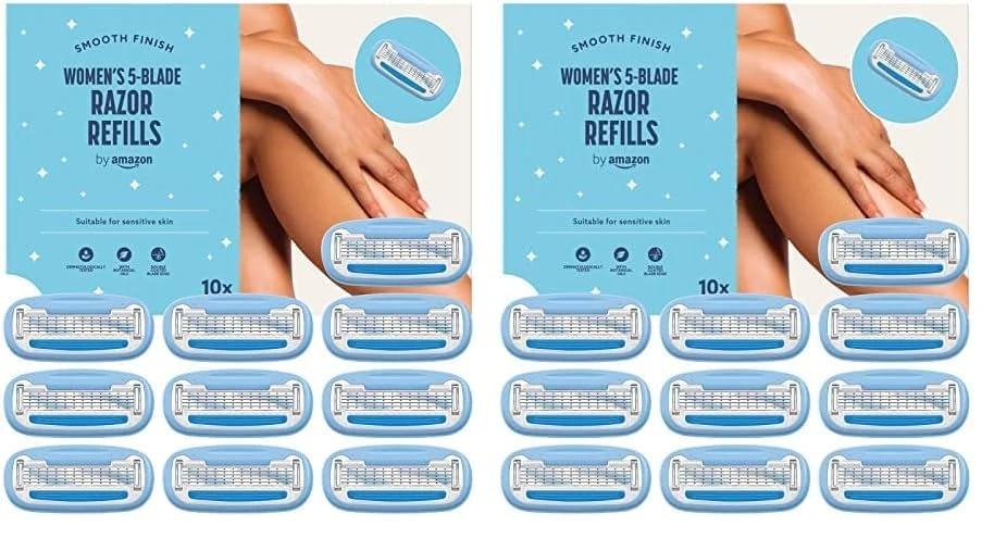 by Amazon Women's Razor 5-Blade Refills, Pack of 20