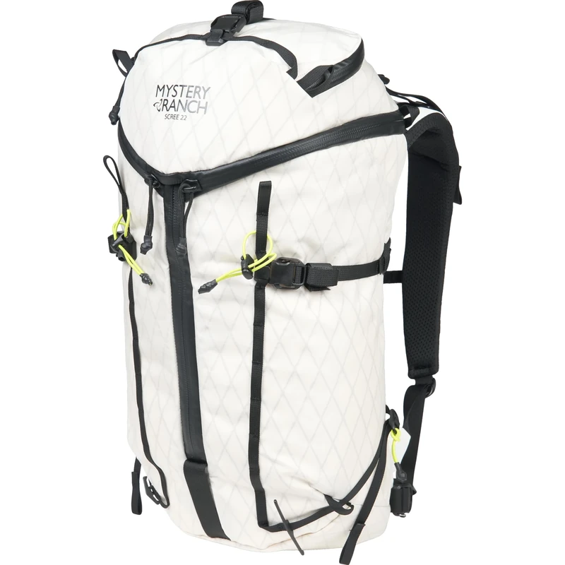 Mystery Ranch Scree 22 Backpack - Technical Hiking Daypack, White/Limeade, White/Limeade, One Size