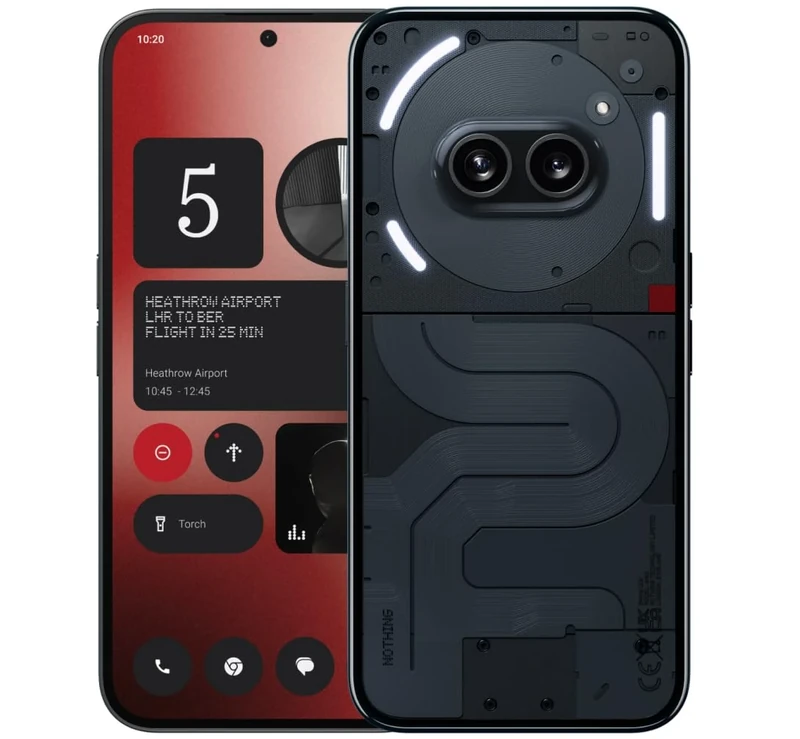 Nothing Phone (2a) 8+128GB - Unlocked mobile phone with Nothing OS 2.5 - Black