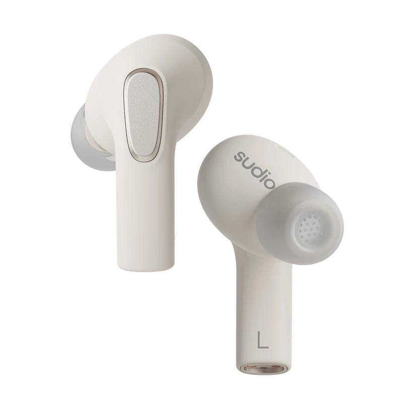 sudio E3 White, In-Ear, True Wireless, Waterproof, IPX4, Bluetooth v5.3, USB-C, 6 Hours Playtime