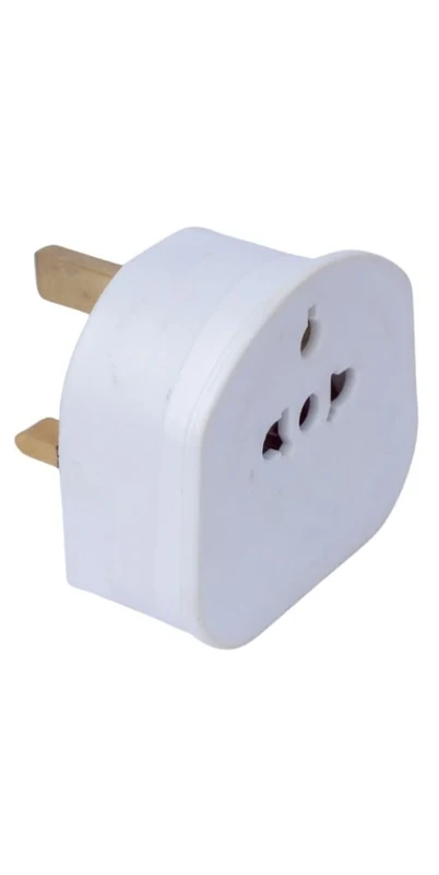 European to UK Travel Adapter - UK Tourist Travel Plug Adapter - 2 to 3 PIN Travel Plug Adopter For Toothbrushes Extender Block Splitter & Electric Razor Shavers.