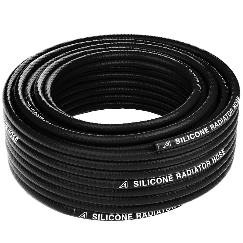 19mm ID Silicone 2 Ply Heater Radiator Hose 4 Metre Length Black