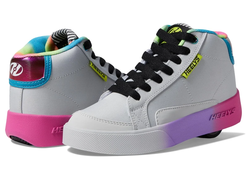 Heelys Digi Nylon Canvas (HE00821050) Wheeled Shoe, Grey/Multi, Adult, 7